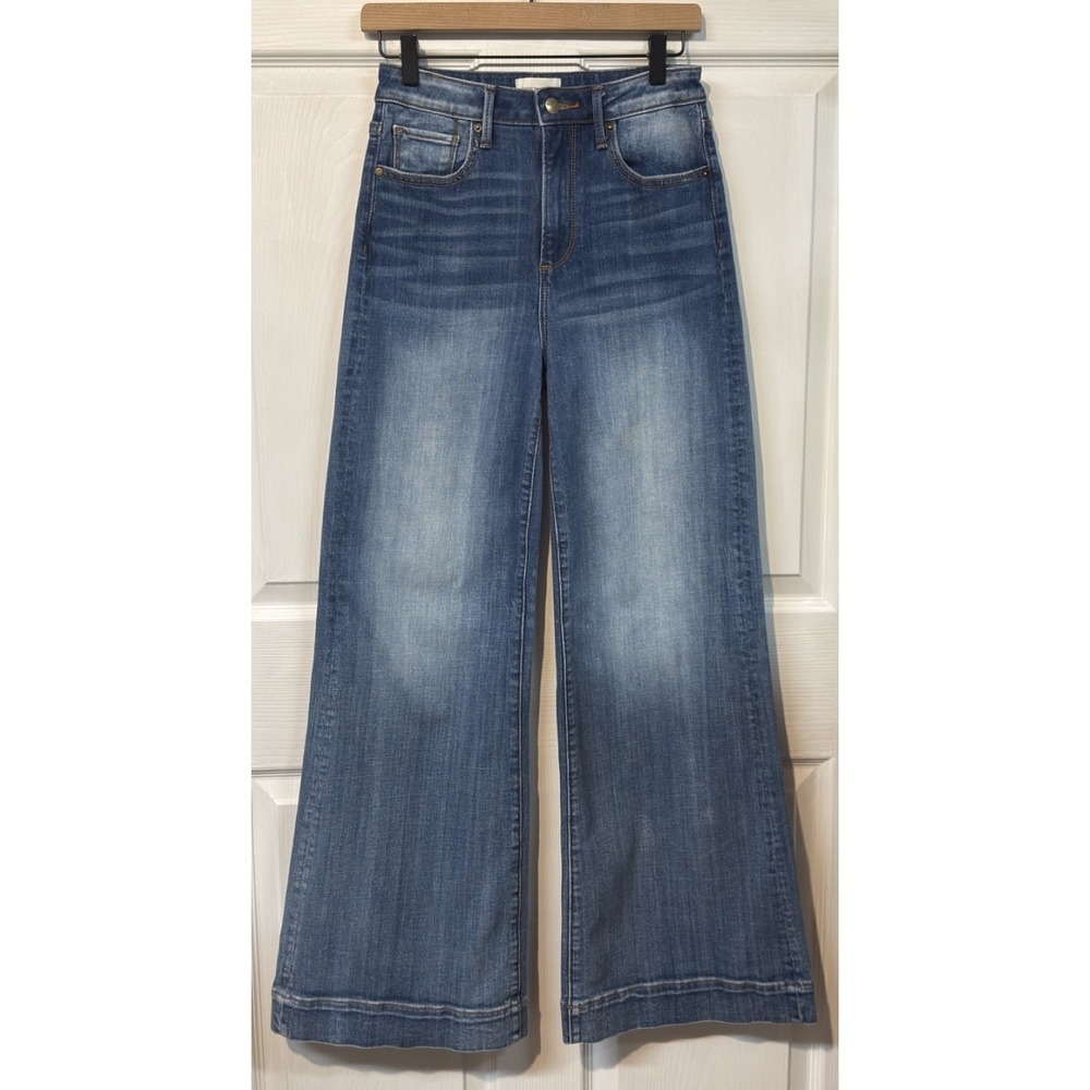 Driftwood Jeans Womens 26 Blue Martha Wide Leg Faded Denim Western Wear